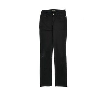 Lee Regular Fit Straight Leg Mid Rise Women's size 4 Long Black Denim Jeans